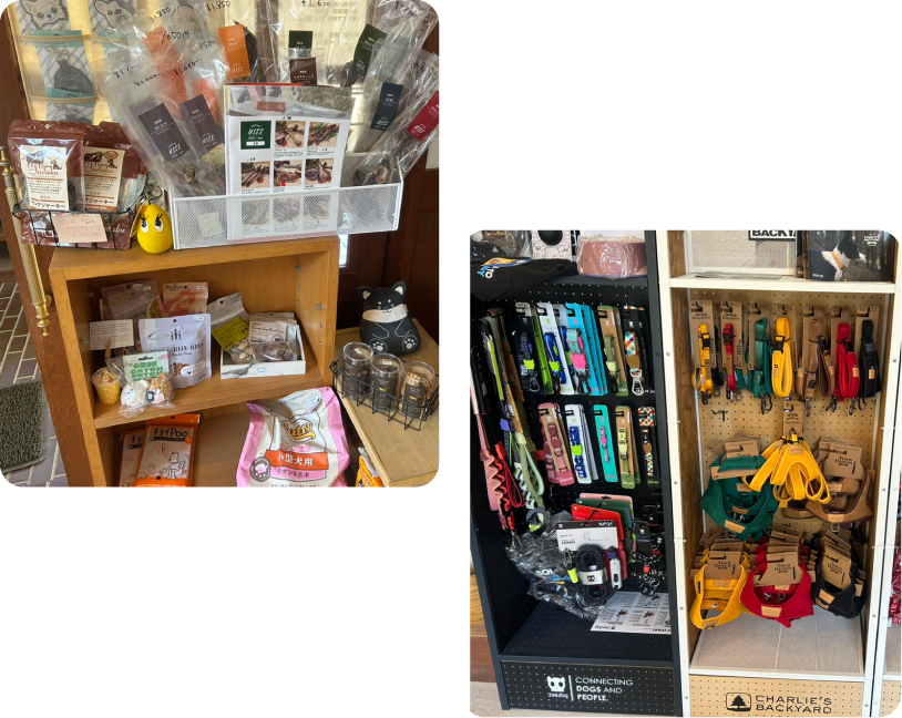 京都と滋賀の間、比叡山のふもとで愛犬と楽しむ！大自然ドッグラン＆カフェ「やまやまぱーく」｜グッズ販売